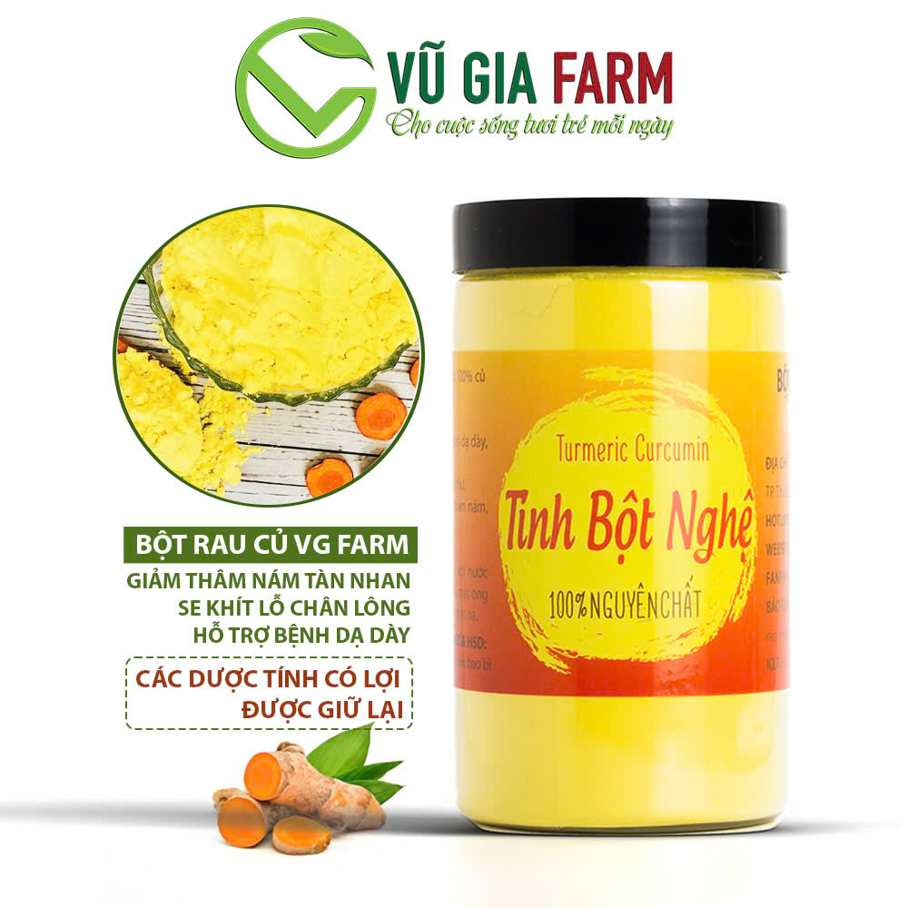 Tinh Nghệ Đỏ Nguyên Chất Vũ Gia (500g/hũ)