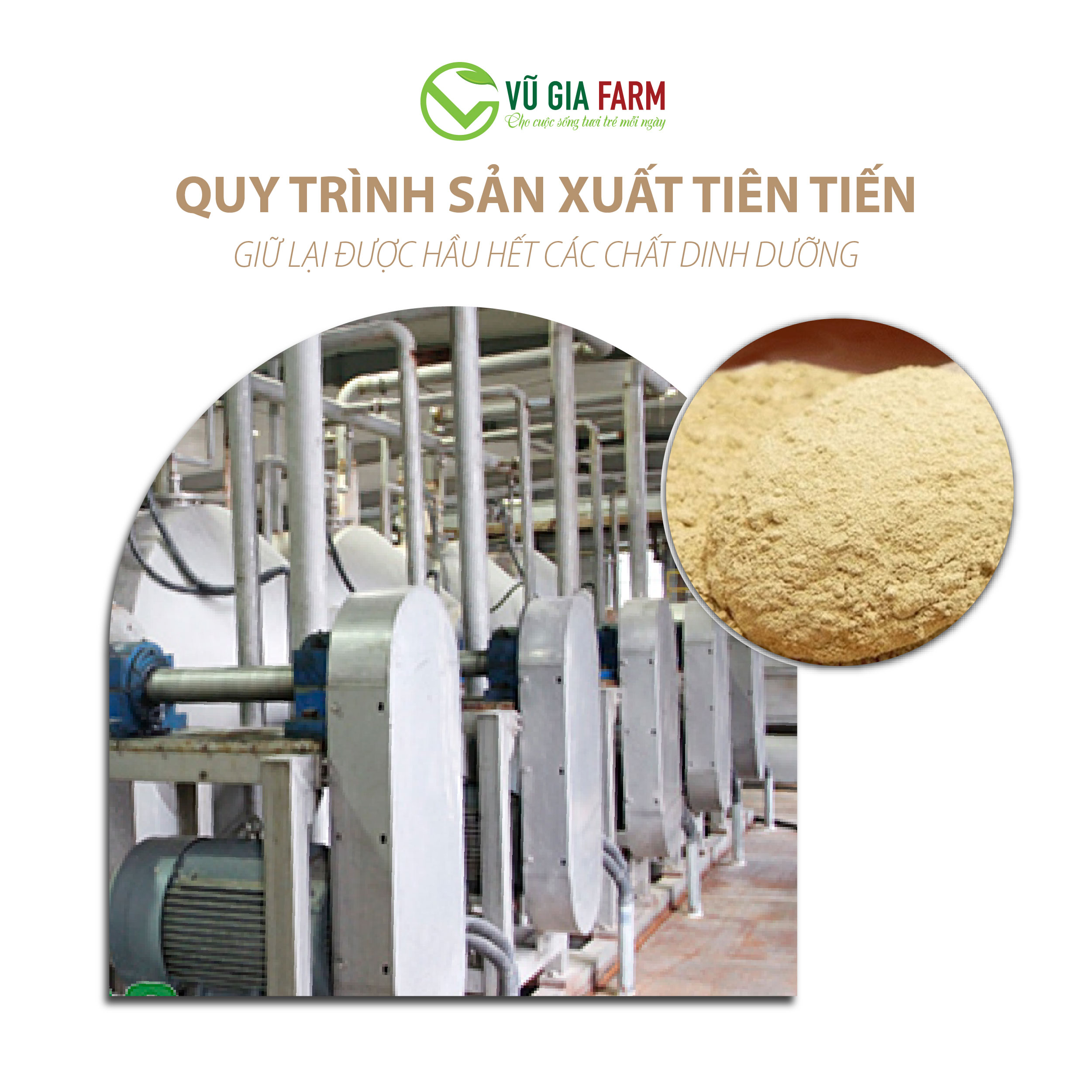 Bột Cám Gạo Nguyên Chất Vũ Gia (50g/ túi) - Hình ảnh 3