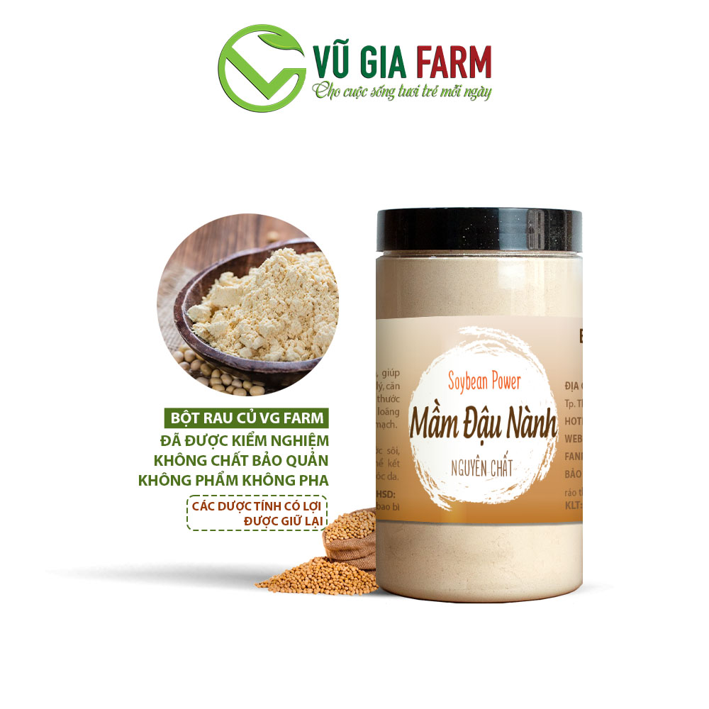 Mầm Đậu Nành Nguyên Chất Vũ Gia (250g/ hũ)