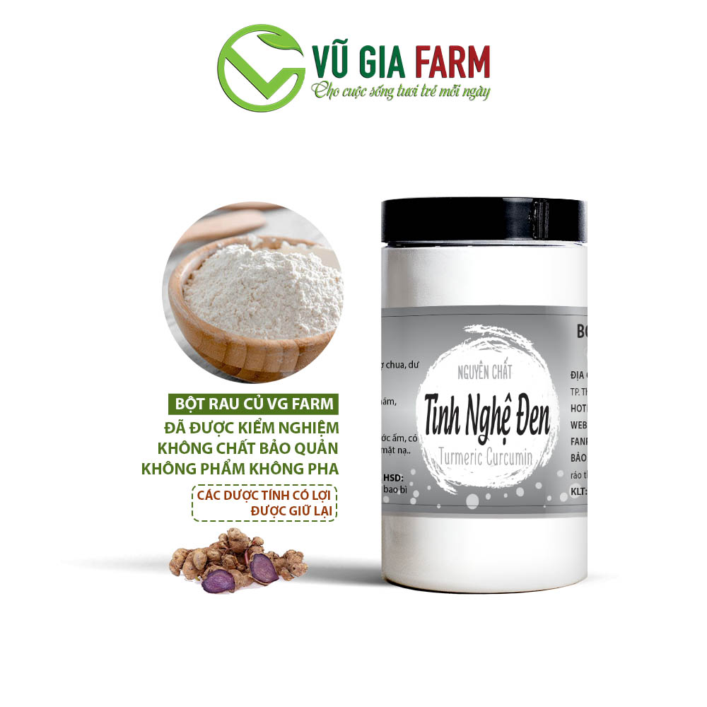 Tinh Nghệ Đen Nguyên Chất Vũ Gia (250G/ hũ)