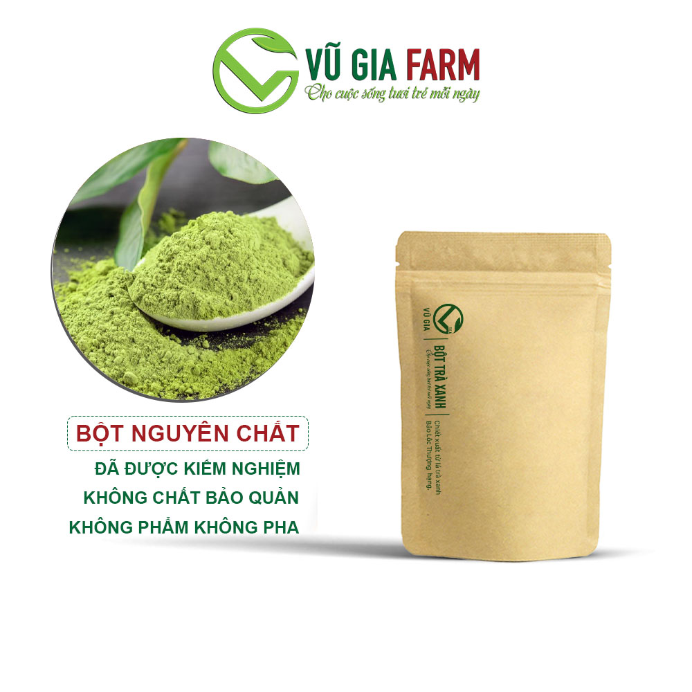Bột Trà Xanh Nguyên Chất Vũ Gia (50g/ túi)